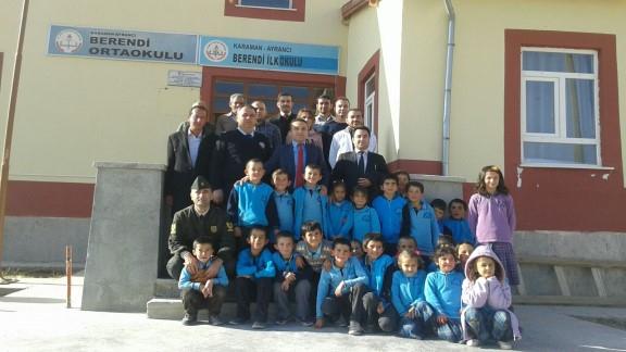 Kaymakamımız Sayın Fatih Kaşıkcı ve İlçe Milli Eğitim Müdürümüz Sayın Mehmet Balkaya Berendi Ortaokulunu Ziyaret Etti.