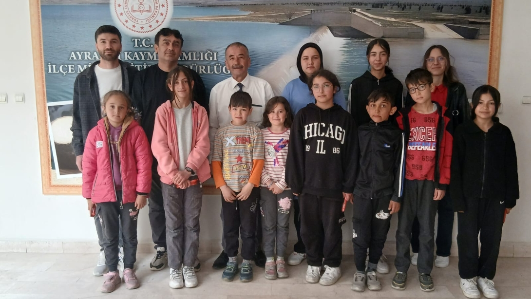 AKIL VE ZEKA OYUNLARI TURNUVASINDA İL DERECESİ YAPAN ÖĞRENCİLERİMİZDEN ZİYARET